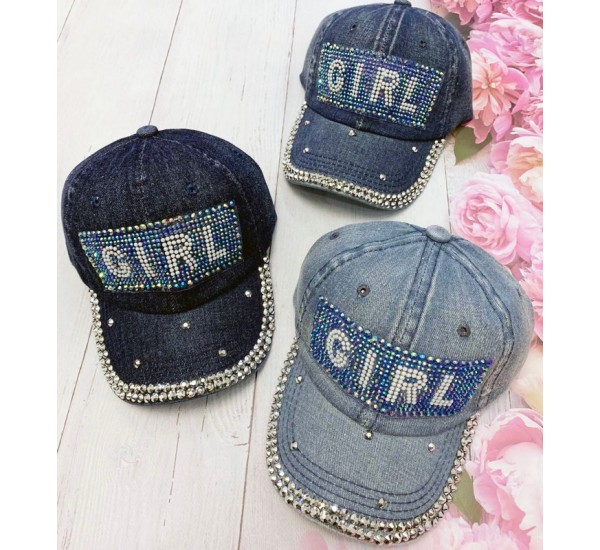 Кепка дитяча 5 шт (54 р) джинс ML903_240494