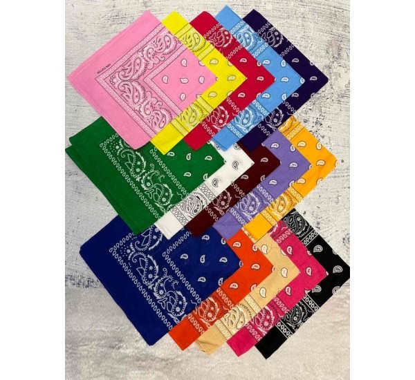 Бандана детская 15 шт. коттон ML903_250448