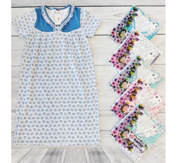 Нічна сорочка жіноча, бавовна 5 шт (48-56 р) MuK_2103