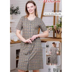 Халат жіночий, бавовна 6 шт (46-56 р) MuK_01/06