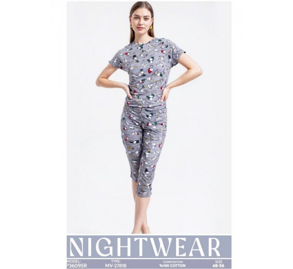 Піжама жіноча, бавовна 5 шт (48-56 р) MuK_27818