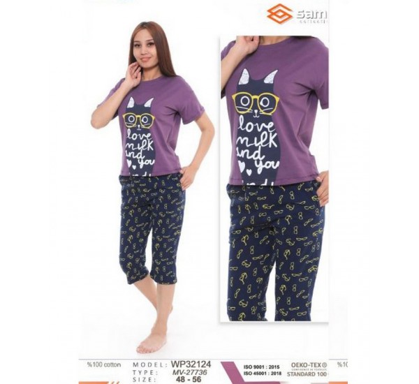 Піжама жіноча, бавовна 5 шт (48-56 р) MuK_27736