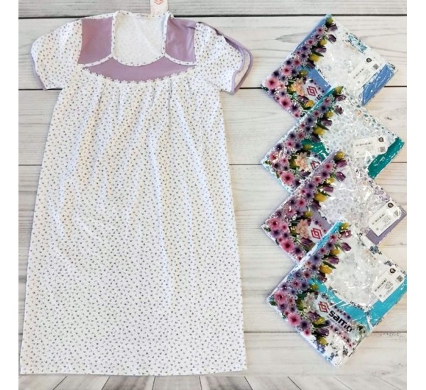 Нічна сорочка жіноча, бавовна 5 шт (48-56 р) MuK_2158