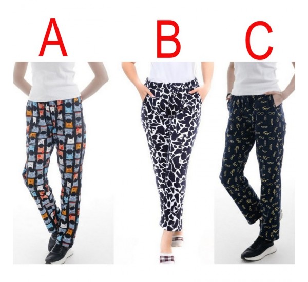 Штани домашні жіночі, бавовна 5 шт (48-56 р) MuK_4452e