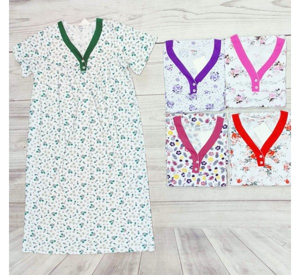 Нічна сорочка жіноча, бавовна 5 шт (48-56 р) MuK_336