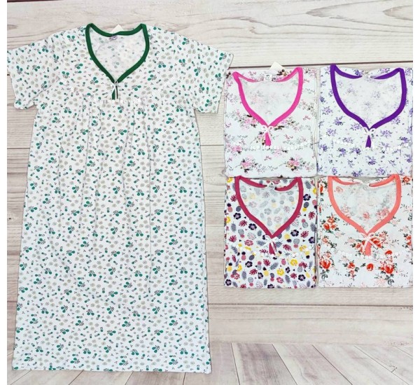 Нічна сорочка жіноча, бавовна 5 шт (48-56 р) MuK_303