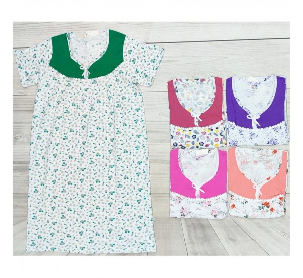 Нічна сорочка жіноча, бавовна 5 шт (48-56 р) MuK_304