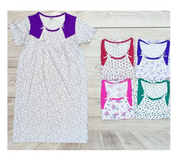 Нічна сорочка жіноча, бавовна 5 шт (48-56 р) MuK_308