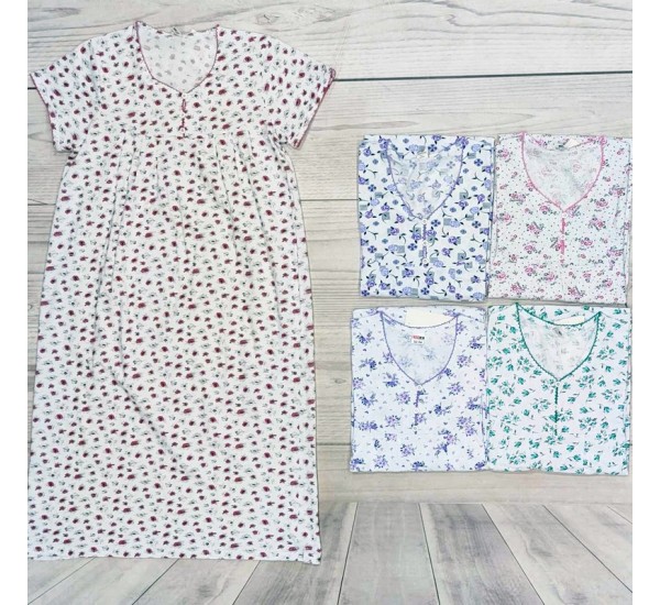 Нічна сорочка жіноча, бавовна 5 шт (48-56 р) MuK_5700