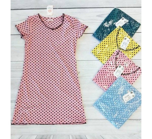 Нічна сорочка жіноча, бавовна 5 шт (48-56 р) MuK_2138R