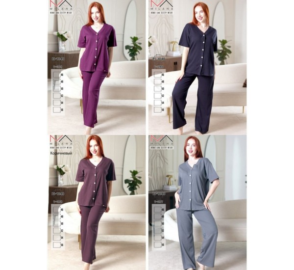 Піжама жіноча, бавовна 6 шт (46-56 р) MuK_1040