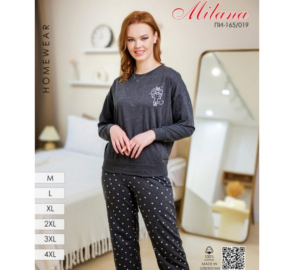 Піжама жіноча, начіс 6 шт (46-56 р) MuK_165/019