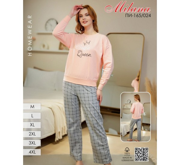 Піжама жіноча, начіс 6 шт (46-56 р) MuK_165/024