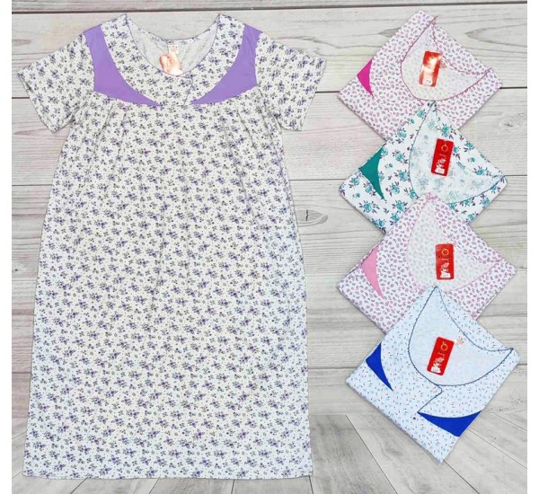 Нічна сорочка жіноча, бавовна 5 шт (58-66 р) MuK_330