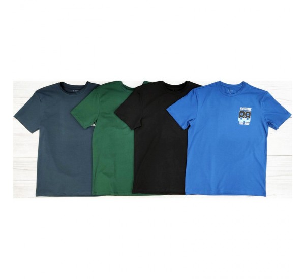 Футболка чоловіча, бавовна/стрейч 5 шт (48-56 р) MuK_55104f