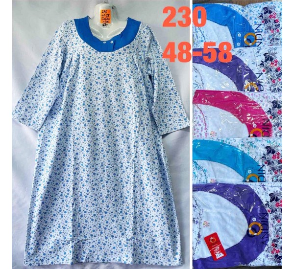 Нічна сорочка жіноча, байка 5 шт (48-58 р) MuK_230