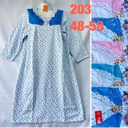 Нічна сорочка жіноча, байка 5 шт (48-58 р) MuK_203