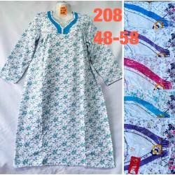 Нічна сорочка жіноча, байка 5 шт (48-58 р) MuK_208