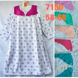 Нічна сорочка жіноча, байка 5 шт (58-68 р) MuK_7150