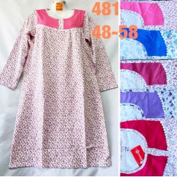 Нічна сорочка жіноча, байка 5 шт (48-58 р) MuK_481