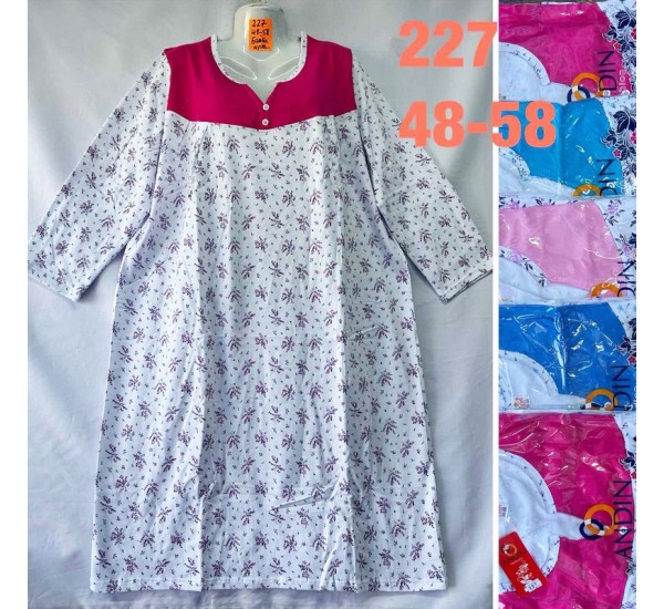 Нічна сорочка жіноча, байка 5 шт (48-58 р) MuK_227