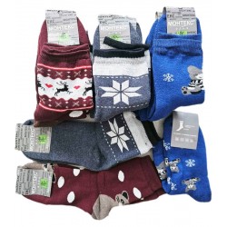 Шкарпетки жіночі, подвійна п'ята 12 шт (37-42 р) махра NvS_901