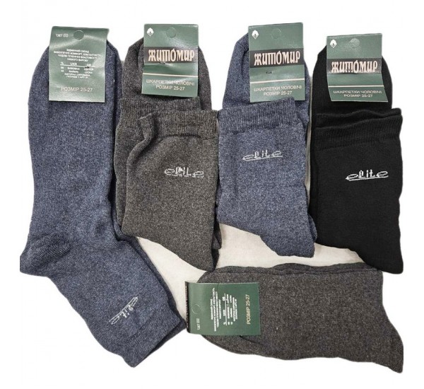 Шкарпетки чоловічі, "Житомир" 12 шт (40-43 р) махра NvS_919