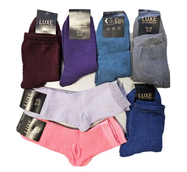 Шкарпетки жіночі, "LUXE" 12 шт (36-41 р) махра NvS_908