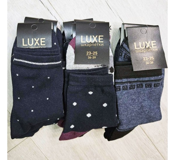 Носки женские LUXE 12 шт (37-39 р) стрейч/коттон NvS_703c