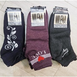 Носки женские MILENA 12 шт (37-39 р) стрейч/коттон NvS_704b