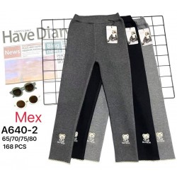 Лосини для дівчаток 12 шт (65-80 см) хутро PaH_A640-2