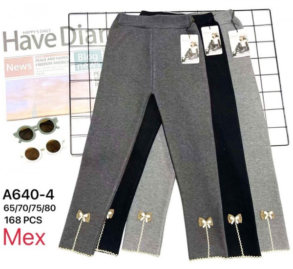 Лосини для дівчаток 12 шт (65-80 см) хутро PaH_A640-4