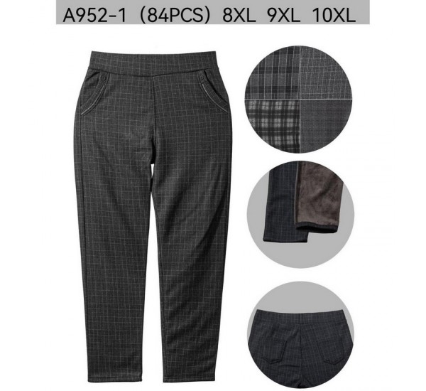 Штани жіночі 6 шт (8-10XL) фліс PaH_A952-1