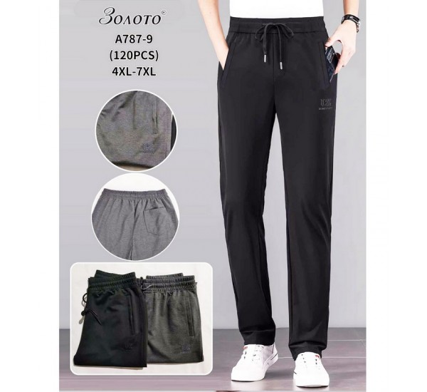 Спорт штаны мужские 6 шт (4-7XL) коттон PaH_A787-9