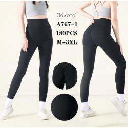 Лосины женские 12 шт (M-3XL) рубчик PaH_A767-1