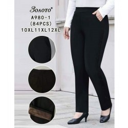 Штани жіночі 6 шт (10-12XL) хутро PaH_A980-1