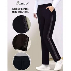 Брюки женские 6 шт (10-12XL) мех PaH_A980-2