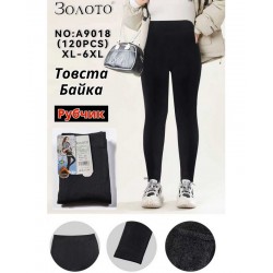 Лосини жіночі 12 шт (1-6XL) рубчик/байка PaH_A9018