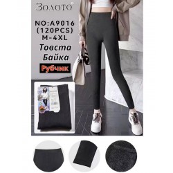 Лосини жіночі 12 шт (M-4XL) рубчик/байка PaH_A9016