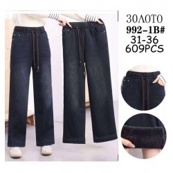 Джинси жіночі 6 шт (31-36 р) хутро PaH_992-1B