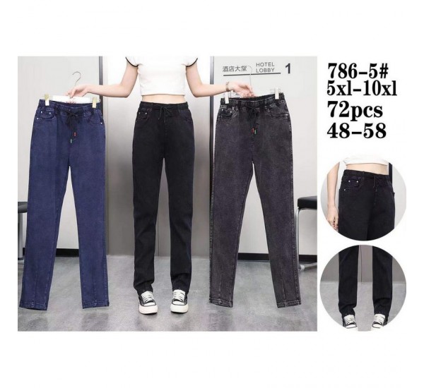 Джинсы женские баталы 6 шт (5-10XL) коттон PaH_786-5