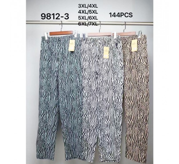 Штани жіночі 6 шт (3-7XL) коттон PaH_9812-3