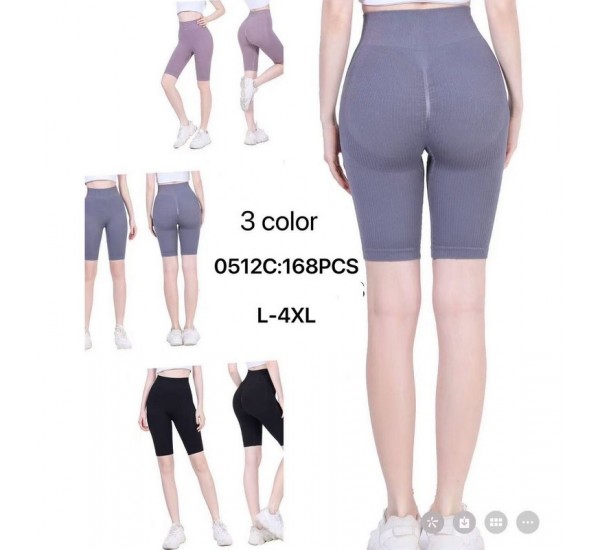 Бриджі жіночі 12 шт (L-4XL) рубчик PaH_0512C