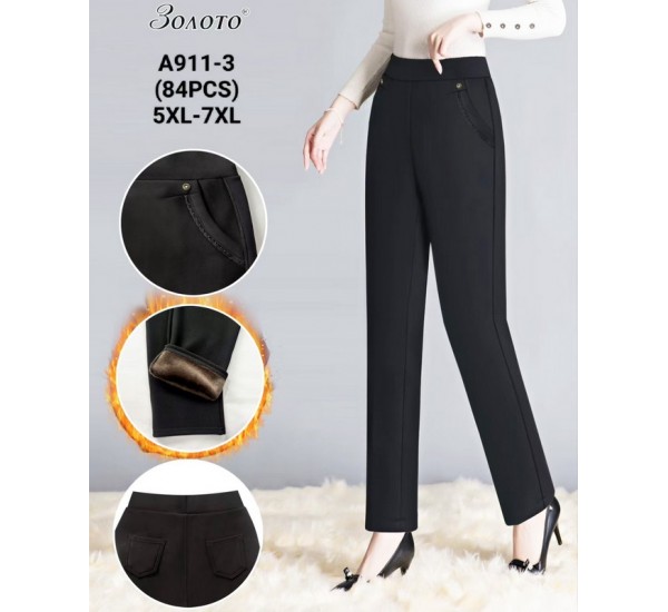 Брюки женские 6 шт (5-7XL) мех PaH_A911-3