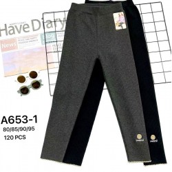 Лосини для дівчаток 12 шт (80-95 см) фліс PaH_A653-1