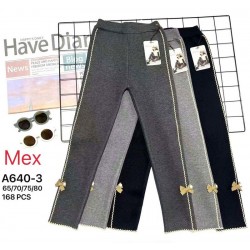 Лосини для дівчаток 12 шт (65-80 см) хутро PaH_A640-3