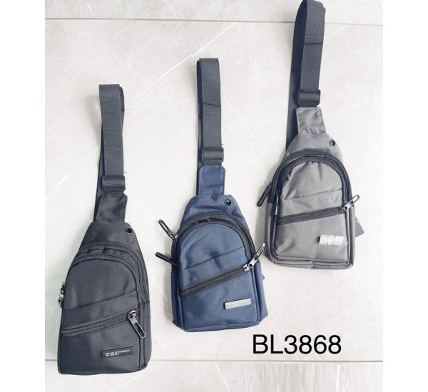 Сумка-слінг чоловіча, нейлон, 1 шт, RoM_BL3868