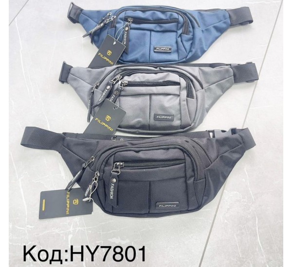 Сумка чоловіча на пояс, авізент, 1 шт, RoM_HY7801
