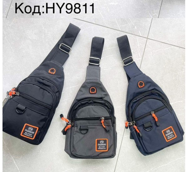 Сумка-слінг чоловіча, нейлон, 1 шт, RoM_HY9811