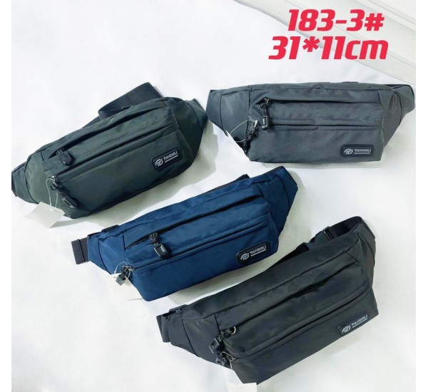 Сумка чоловіча на пояс, нейлон, 1 шт, RoM_183-3